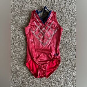GK Elite Child Large Embroidered Competition Leotard
